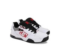 DC Shoes Men's Versatile Sneaker, White/Black/Red, 7.5 UK