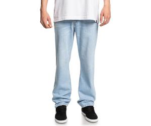 DC Shoes Mens Worker Straight Denim Ril Jeans, Indigo Light, 32W / 32L EU