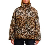DC Shoes - Short waterproof and breathable down jacket - Aura Puffer Jacket 10K W DC Fauxcat for Women in Recycled Polyester - Size M - Brown Brown M