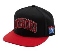 DC SHOES SHY TOWN EMPIRE BLACK & RED SNAPBACK CAP HAT