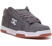 DC Shoes Stag Leather Mid Top Skate Mens Trainer In Grey UK 7 - 12