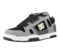 DC Shoes Men's Stag Sneaker – Grey/Yellow – UK 10