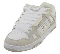 DC Shoes Stag Mens Skate Trainers in White Stone - 8 UK