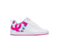 Dc Shoes Women's Court Graffik Sneaker, White Crazy Pink Blue, 4 UK