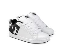 DC Shoes Womens Court Graffik, White/Black, 7.5
