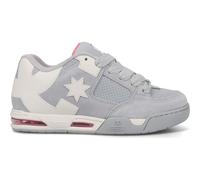 DC Shoes Womens DC Command SE Padded Skate Trainers - Grey/Offwhite/Coral - 3 UK