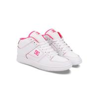 DC Shoes Women's Manteca 4 Mid Sneaker, White/White/Hot Pink, 9 UK