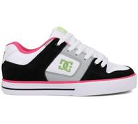DC Shoes Womens Pure Trainers Skate Shoe Black Multi White Size UK 5