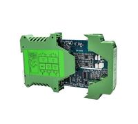 DC Signal Isolator Isolator with One Input and Two Outputs 4-20mA Current and Voltage Transmitter Conversion Module(2 in 2 out,OUTPUT 0-5V_24VDC POWER_PT100-200-850C)
