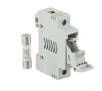 DC Solar Fuse Set with Holder Rated for PV String Fuses 10A to 30A Design for Solar Panel Applications (20A)