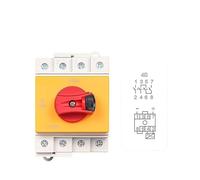 DC Solar Isolator Switch PV 1000V 32A 2P Din Rail Mounting Rotating Handle EKD6-DB32 RUAJOGYNVM(EKD6-32-4S (4P 32A))