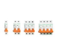 DC Solar PV Circuit Breaker 1P 2P 3P 4P 250v/500v/750v/1000v MCB Mini Protector 6A 10A 20A 25A 32A 40A 50A 63A 80A 100A 125A(10A,1)