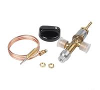 DC Solenoid Valve, Water Heater Valve, 3V Self-Absorption Valve, Metal Electromagnetic Switch, Compact Design for Efficient Heating, Build, Easy Install with 3-Pin Connector, 60x46x43mm, Silver, Pack