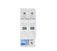 DC SP1 Surge Protective Device SPD Arrester Low Voltage House 1/2/3/4 Pole Surge Protection 1Pcs(White,DC500V_20-40KA_3P)