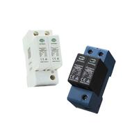 DC SPD 2P 20-40KA 600V 800V Surge Protective Device Low-voltage Arrester House Din Rail 2 Poles Protector YRSP-D2/T2(2P 800V,Blue TUV)
