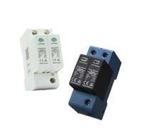 DC SPD 2P 20-40KA 600V 800V Surge Protective Device Low-voltage Arrester House Din Rail 2 Poles Protector YRSP-D2/T2 1Pcs(2P 800V,Blue TUV)