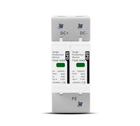 DC SPD Surge Protective Device 600V 800V 1000V 2P 20KA 40KA 60KA Voltage Protector Solar PV Photovoltaic Lightning Arrester CZAOINCU(60KA,DC600V)