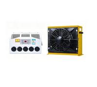 DC Split Truck Air Conditioner Kit, 5 Speed Wind Regulation Split AC Unit | 250-450 CMH Air Volume Energy Saving AC, Low Noise & Digital Thermostat(black,12v)