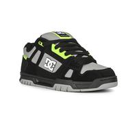 DC Shoes Men's Stag Trainer/Skate Shoe Black/Grey/Lime Size UK 9