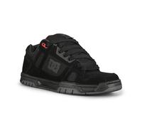 DC Stag Skate Shoes - Black/Grey/Red