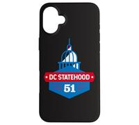 DC Statehood 51 State Washington D.C. District of Columbia Case for iPhone 16 Plus
