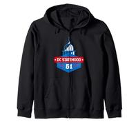 DC Statehood 51 State Washington D.C. District of Columbia Zip Hoodie