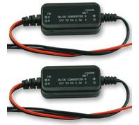 DC Step Down Converter 12V to 5V 2.5A Voltage Regulator Module IP67 Waterproof Power Supply Compatible with for Carts Electric Vehicles Solar