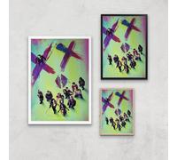 DC Suicide Squad Giclee Art Print - A4 - Wooden Frame