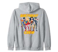 DC Super Friends Birthday Crew Female Super Heroes Zip Hoodie