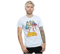 DC Super Hero Girls Men's Super Power Wonder Woman Group Cotton T-Shirt in Grey | Size: 2XL DC Super Hero Girls Grey 2XL