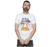 DC Super Hero Girls Men's Super Power Wonder Woman Group Cotton T-Shirt in White | Size: XL DC Super Hero Girls White XL