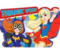 DC Super Hero Girls Thank You Cards & Envelopes /8