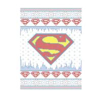 DC Supergirl Knit Men's Christmas T-Shirt - White - L - White