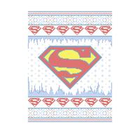 DC Supergirl Knit Men's Christmas T-Shirt - White - S