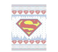 DC Supergirl Knit Women's Christmas T-Shirt - White - L