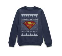 DC Superman Knit Christmas Jumper - Navy - S