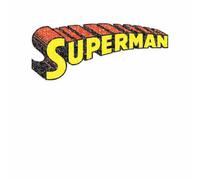 DC Superman Telescopic Crackle Logo Men's T-Shirt - White - 4XL