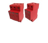 DC Surge Protector for Solar PV Systems, 2P/3P 1000V 40kA Lightning Arrester with Rail Mount & LED Status Indicator