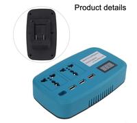DC to AC 220V Battery Converter Inverter for Dayi 04737-1100W Power Tool Battery for Outdoor, Car Use with Smart Technology and Compact Portable Design