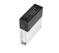DC To AC Solid State Relay 40A With Integrated Aluminum Heat Sink 3-32VDC Input 24-480VAC Output 35mm Din Rail Mount Compatible(25A)