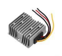 DC to DC Converter 12V to 24V 360W Step Up Power Supply Waterproof IP68 for Trucks Golf Carts LED Lights Marine RV Solar Systems Silver 74x74mm