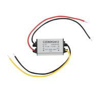 DC to DC Power Converter, 24V to 12V Step Down Buck Converter, 5A Power Voltage Regulator Supply Adapter with Aluminum Alloy Case for Car Electronics Solar Panels, Printers