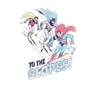 DC To The Slopes! Women's Christmas T-Shirt - White - XS