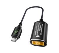 DC to Type C Adapter | 140W Jack Plug Converter with Digital Display | Adapter Connector Cable for Travel Men Women Laptop Home Mobile Phone Electronic Devices Daily