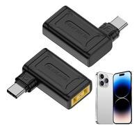 DC to Type C Converter Adapter, Charging Plug Connector, Stable PD 140W Portable DC Female to Type C Adapter for Electronic Devices Notebook Travel Business