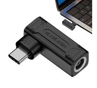 Dc to Type C Converter - Pd Adapter Plug for Powers Transfer | 140w Female to Type C Jack, Portable Plugs and Play Charger Converter for Laptop, Smartphone, Tablet Powers Bank and Electronic, Black