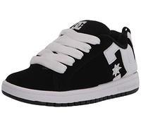 DC - Unisex-Child Court Graffik Shoes, 1 UK, Black/White
