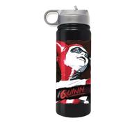 DC Villains (Put on a Happy Face) Metal Single Wall Sipper Bottle - Official DC Stainless Steel Bottle, Durable Design, Joker-Inspired Artwork, BPA-Free, Ideal for Fans, Perfect for Travel or Office