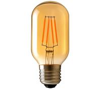 DC VOLTAGE 1 Pack E27 LED 4W Vintage Edison Screw Bulb Equivalent to 40W Amber Glass Antique Light Bulb Warm White 2200K 450LM dimmable T45 Retro Filament Bulb