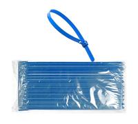 DC VOLTAGE 100 Pack of 3.6mm x 200mm Reusable Cable Ties, Heavy Duty with 40lbs Tensile Strength Blue Releasable Adjustable Cable Ties, 8" Premium Tie Wraps, Strong Nylon Zip Ties